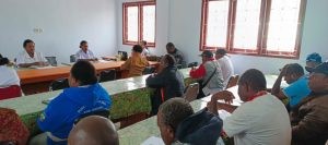 Suasana Rapat Bersama Kepala Puskesmas se-Kabupaten Dogiyai